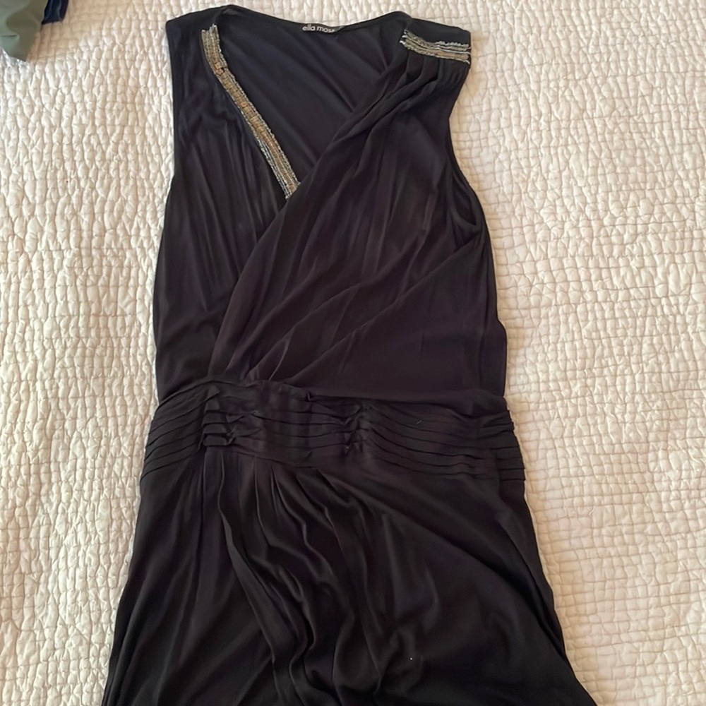 Black Grecian style dress